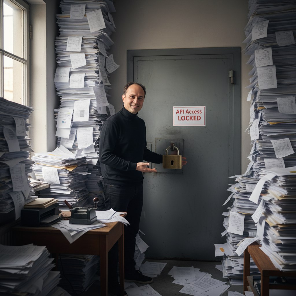 A freelancer looking at growing invoice volume in their bookkeeping software