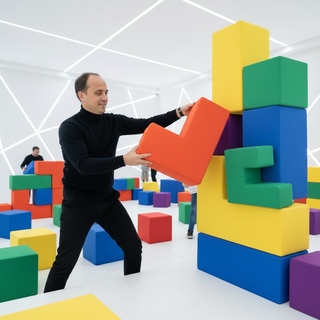 Business processes compared to a game of Tetris